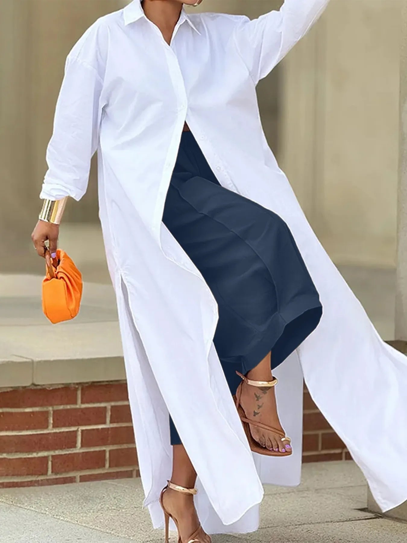 Plus Size Wide Leg Pleated Detail Cropped Pants - Flip Flop Dynasty