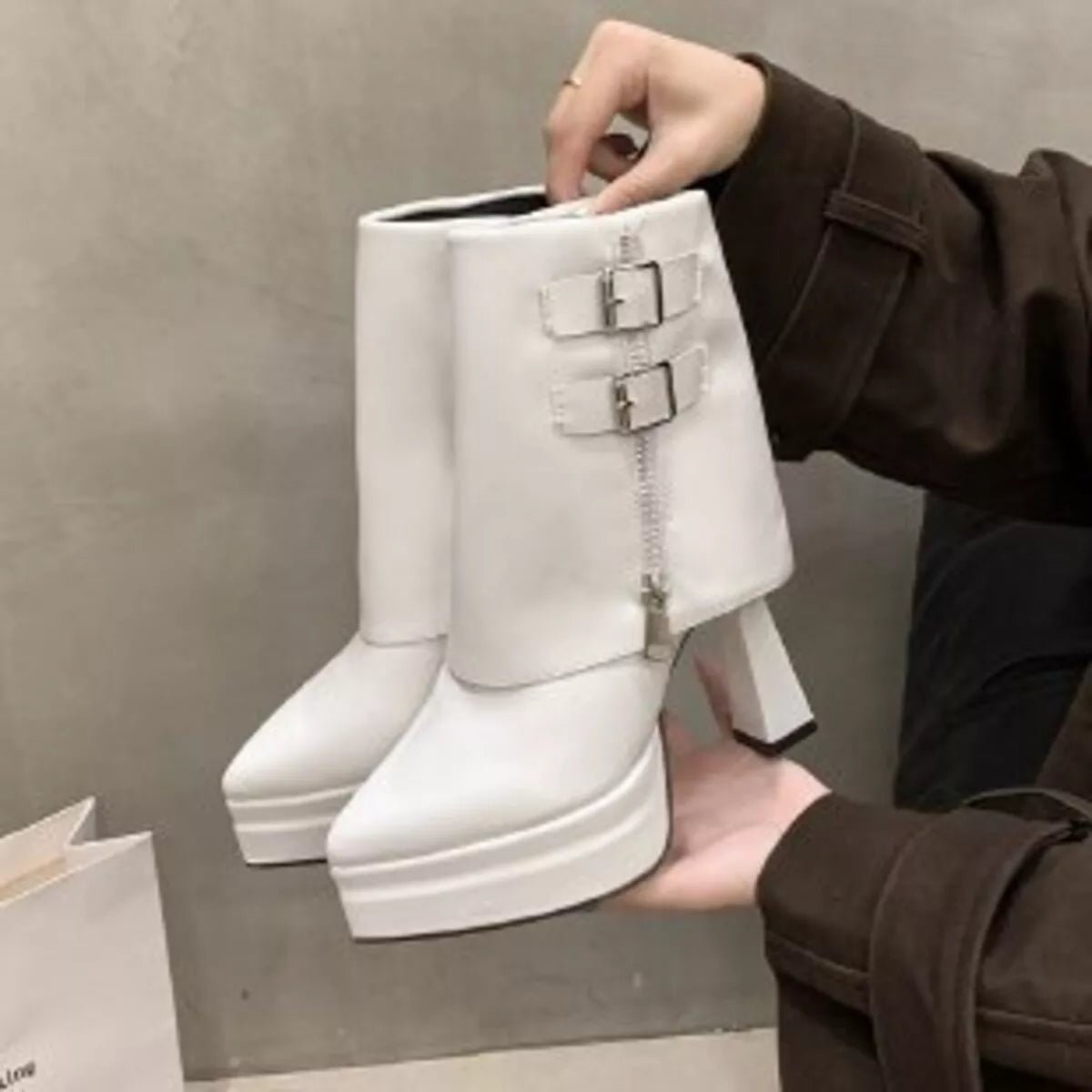 Point Toe High Heels Boots - Flip Flop Dynasty
