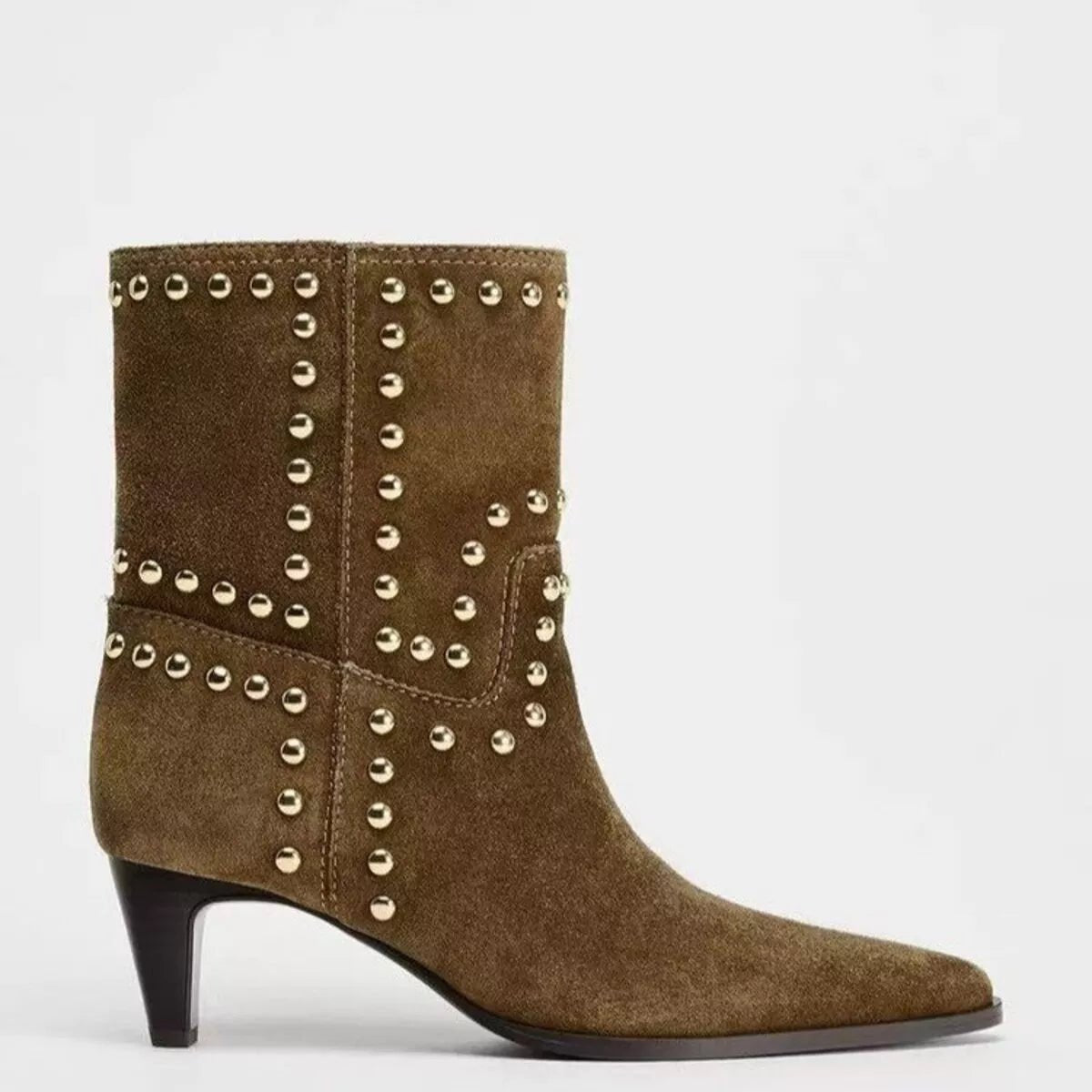 Point Toe Kitten Heels Boots - Flip Flop Dynasty