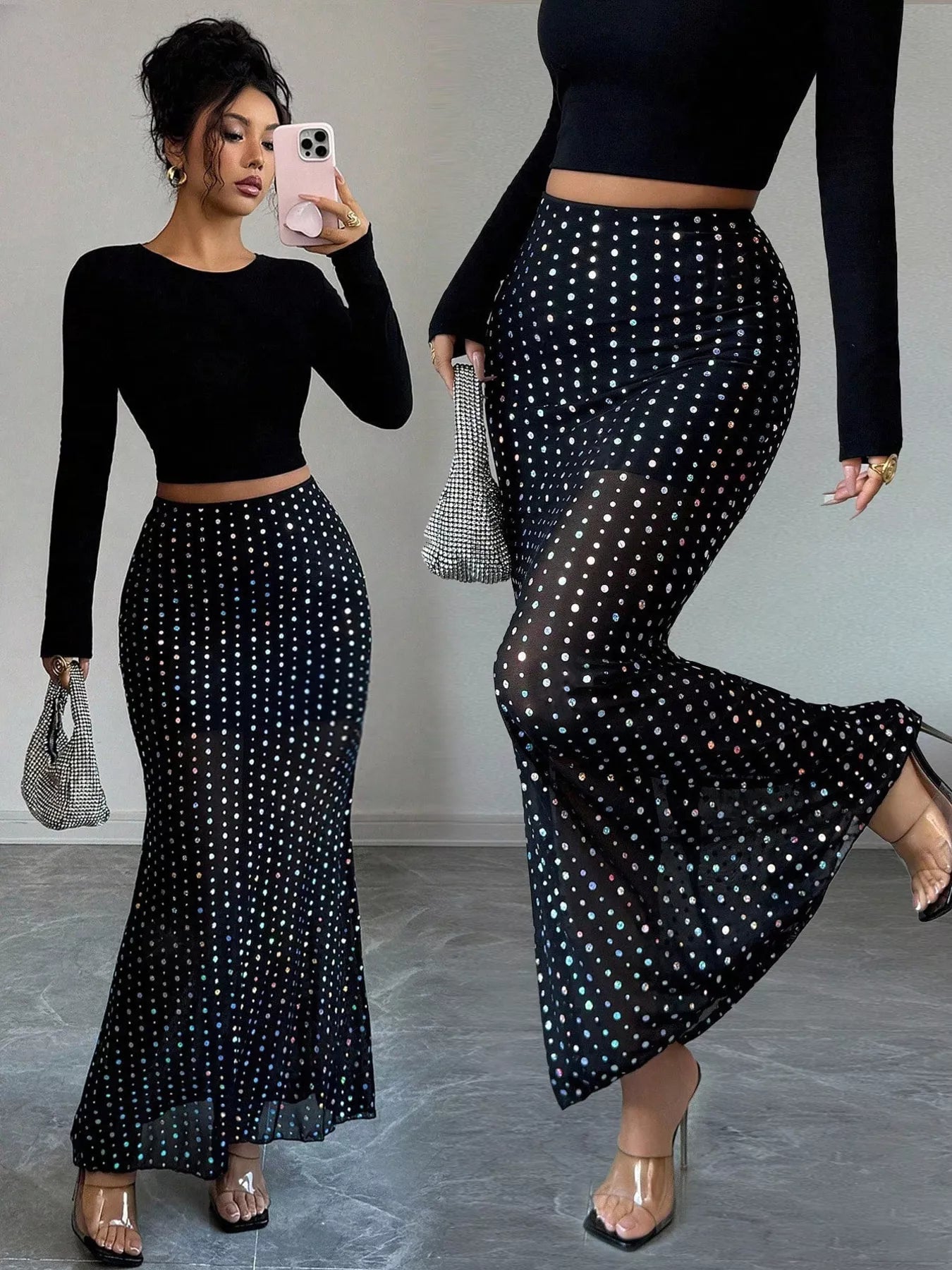 Polka Dot Maxi Skirt - Flip Flop Dynasty