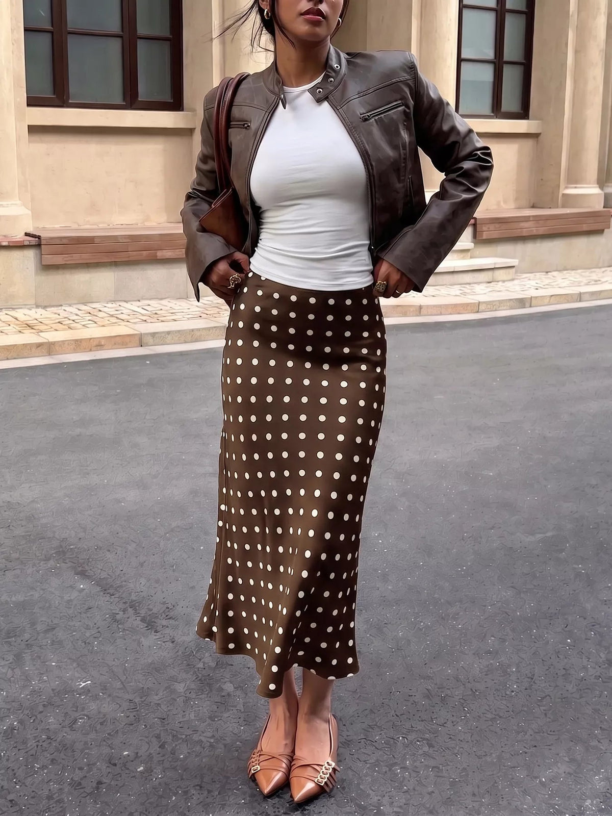 Polka Dot Midi Skirt - Flip Flop Dynasty