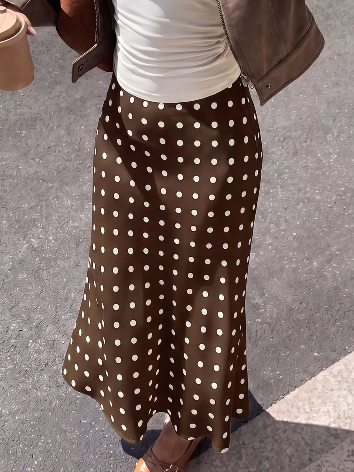 Polka Dot Midi Skirt - Flip Flop Dynasty