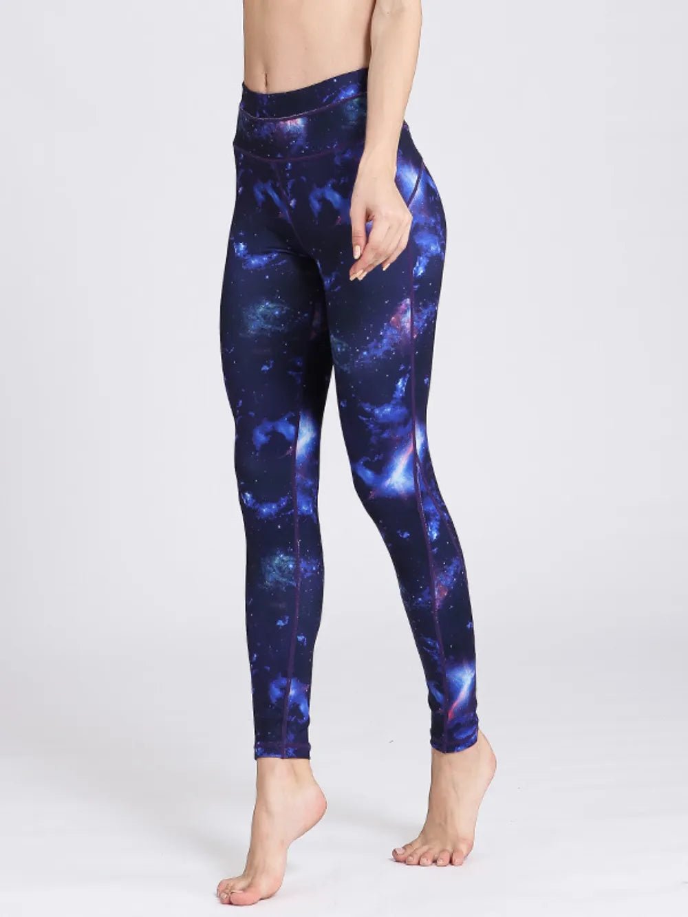 Printed Active High Waist Leggings - Flip Flop Dynasty