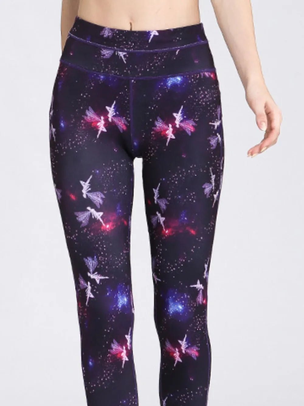 Printed Active High Waist Leggings - Flip Flop Dynasty