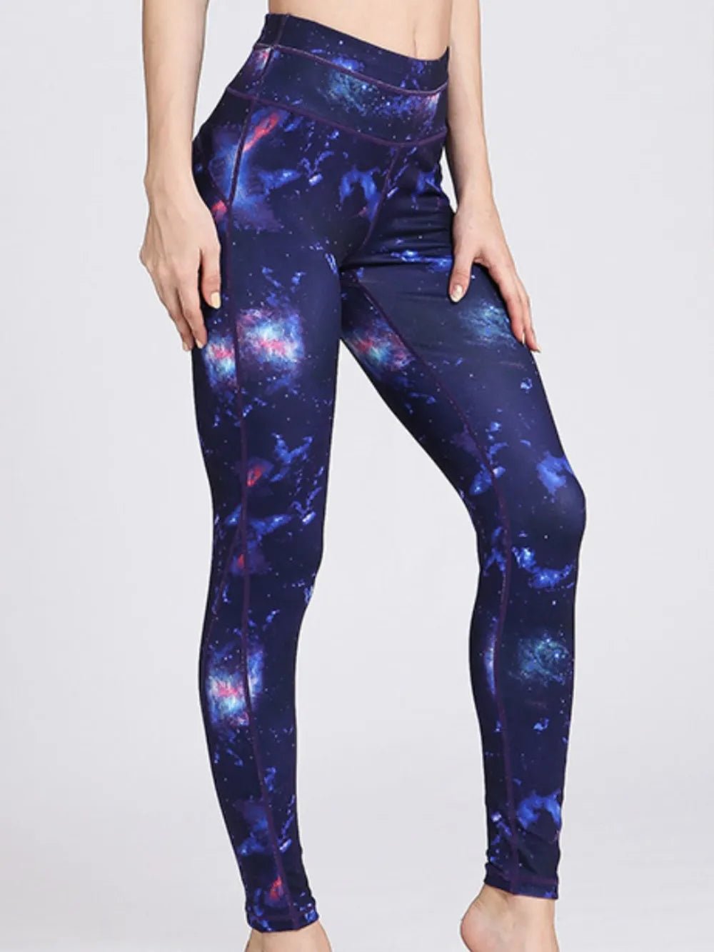 Printed Active High Waist Leggings - Flip Flop Dynasty