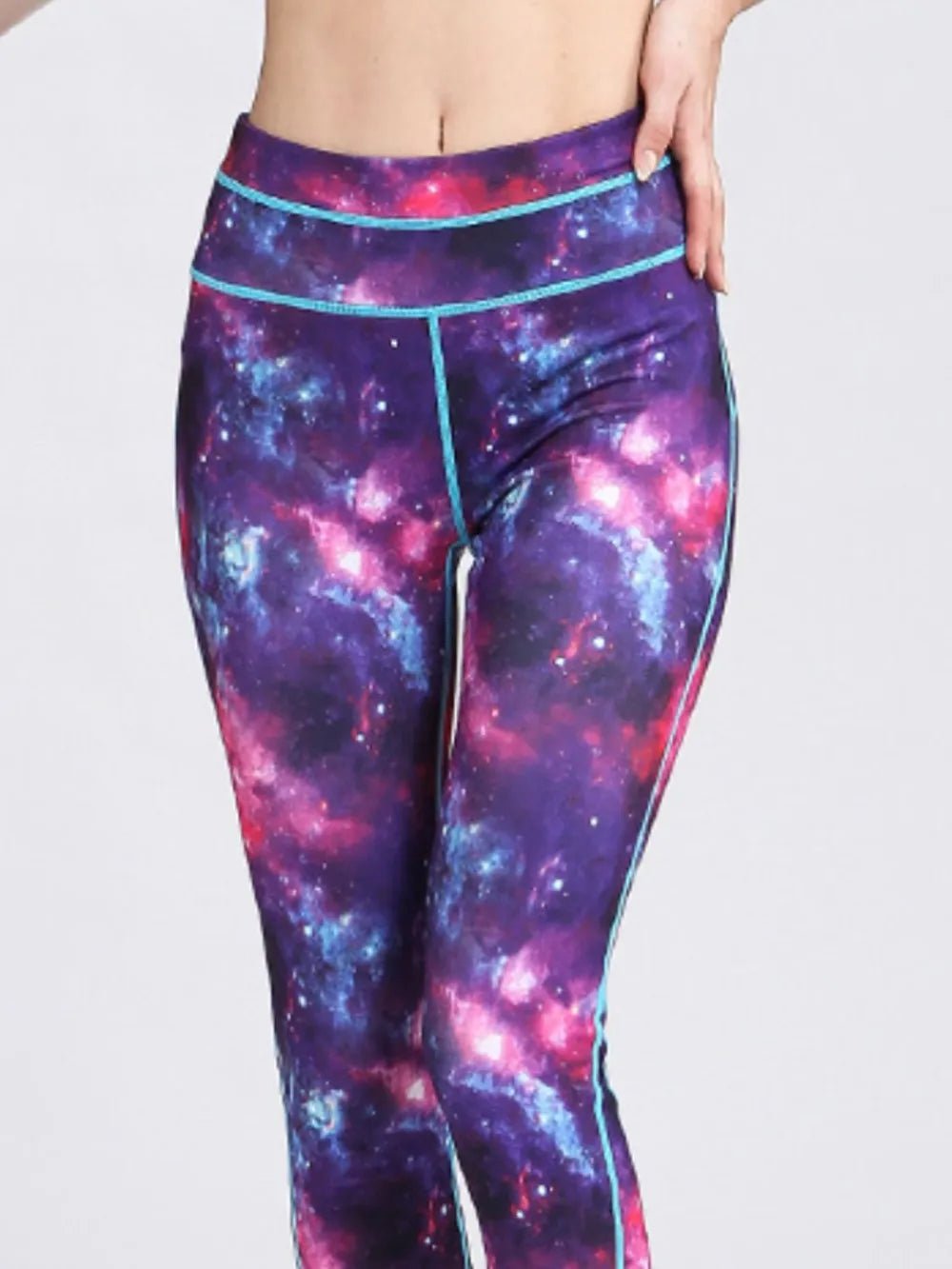 Printed Active High Waist Leggings - Flip Flop Dynasty