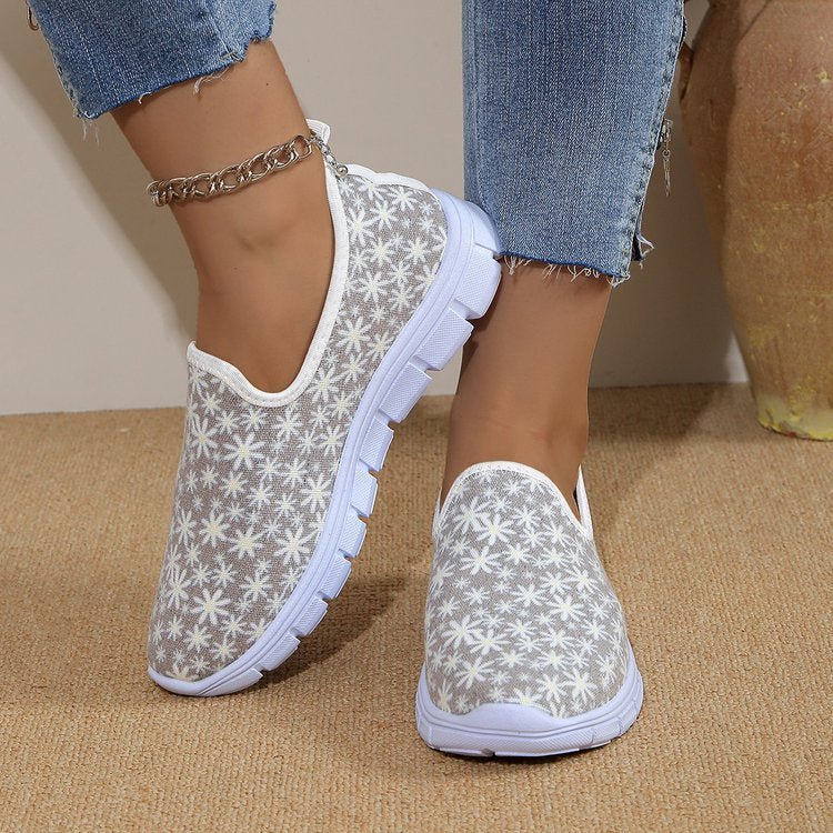 Printed Round Toe Slip - Ons - Flip Flop Dynasty