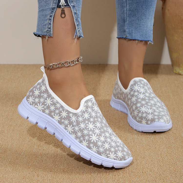 Printed Round Toe Slip - Ons - Flip Flop Dynasty