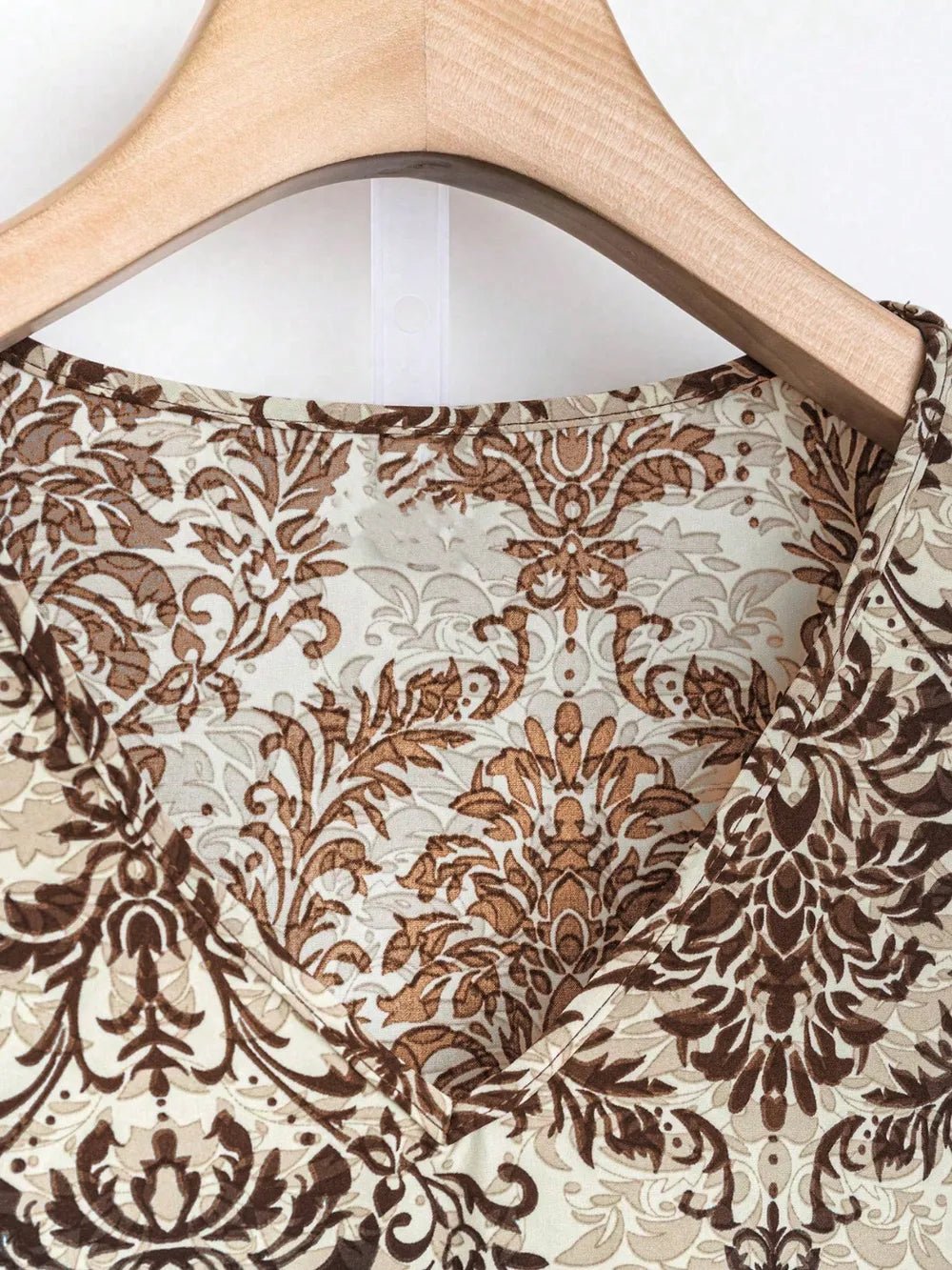 Printed Ruffled Cap Sleeve Top and Pants Set - Flip Flop Dynasty