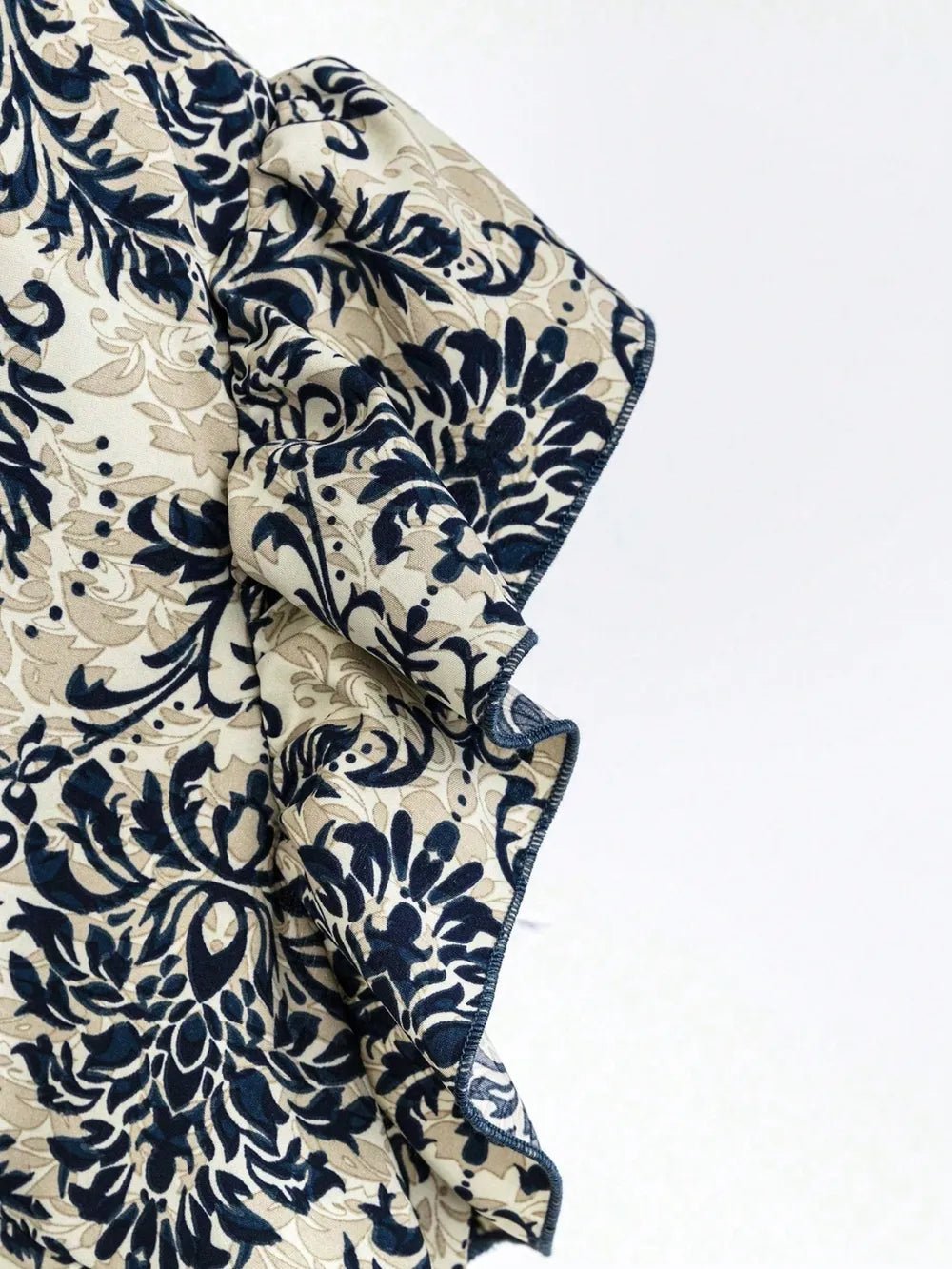 Printed Ruffled Cap Sleeve Top and Pants Set - Flip Flop Dynasty