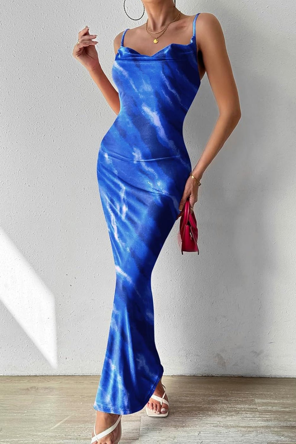 Printed Sleeveless Maxi Cami Dress - Flip Flop Dynasty
