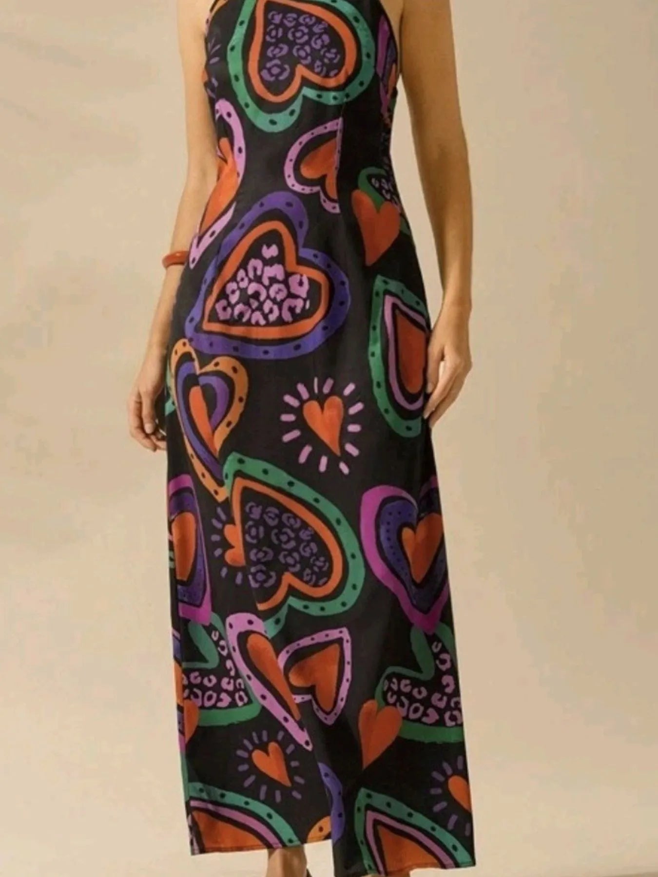 Printed Sleeveless Maxi Dress - Flip Flop Dynasty