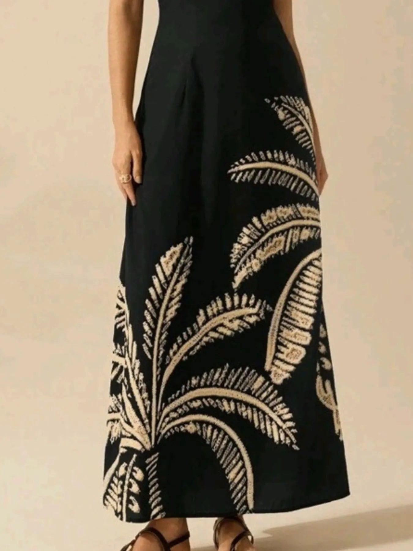 Printed Sleeveless Maxi Dress - Flip Flop Dynasty