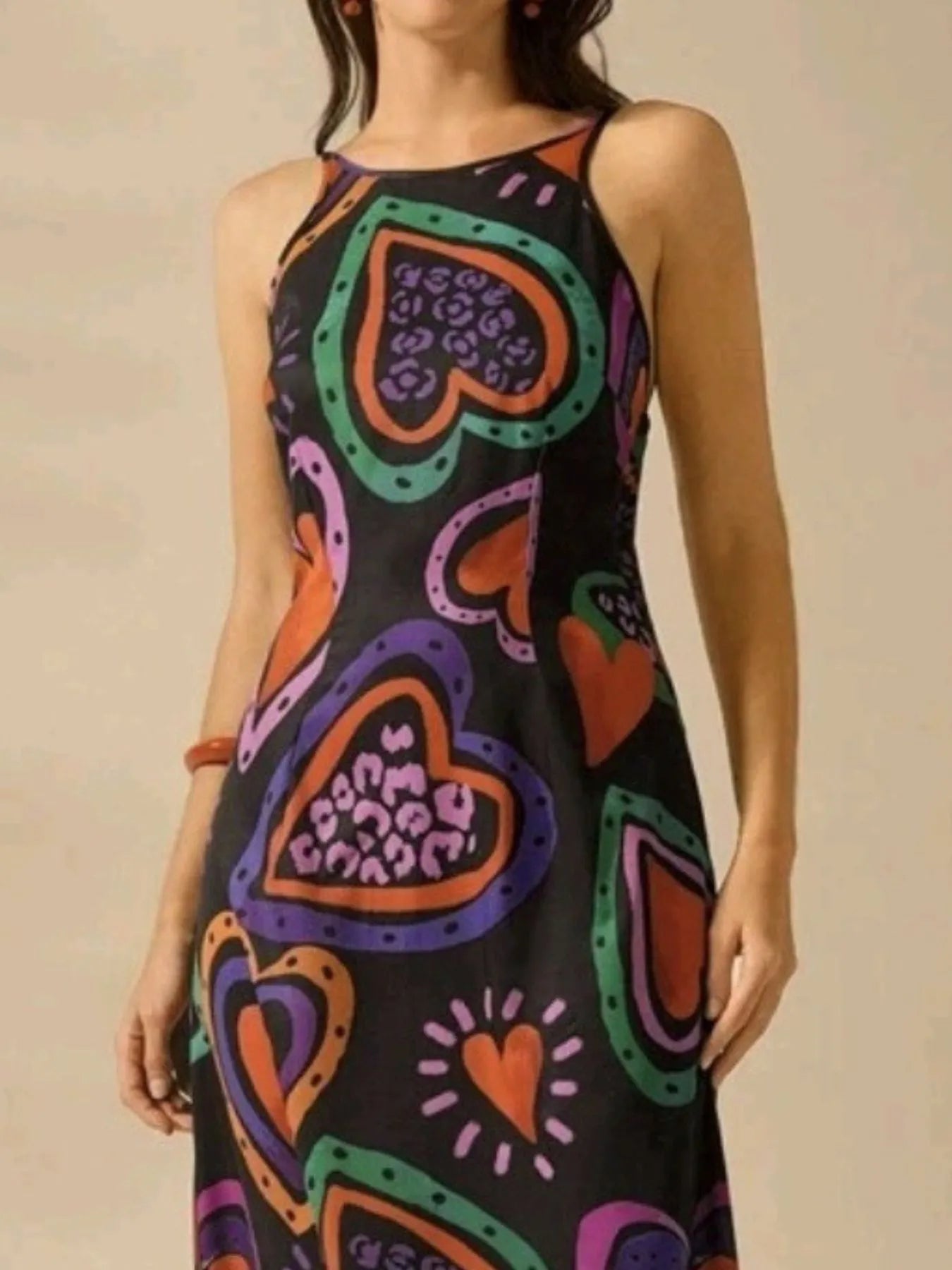 Printed Sleeveless Maxi Dress - Flip Flop Dynasty