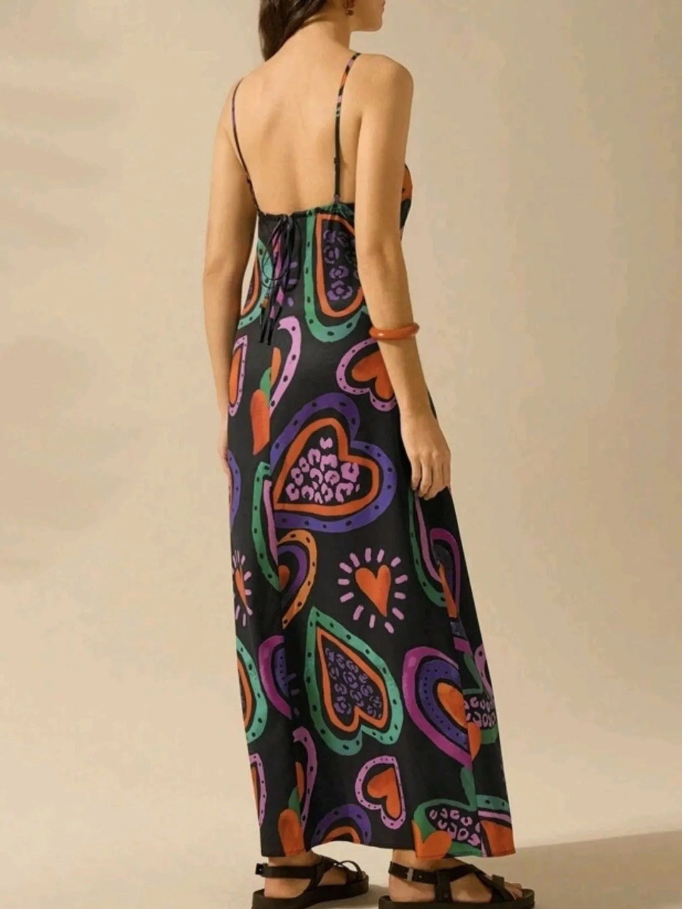 Printed Sleeveless Maxi Dress - Flip Flop Dynasty