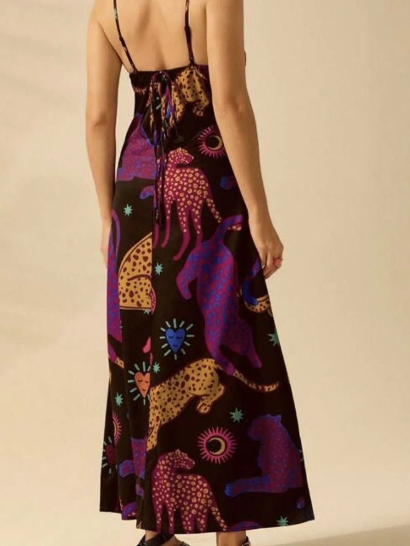 Printed Sleeveless Maxi Dress - Flip Flop Dynasty