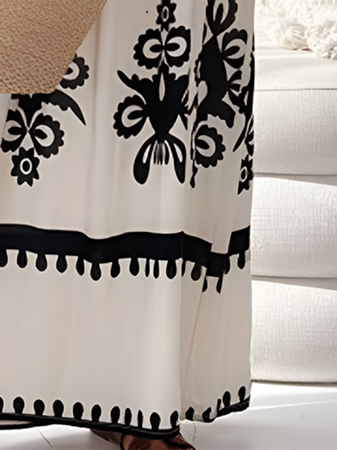 Printed Spaghetti Strap Sleeveless Maxi Dress - Flip Flop Dynasty