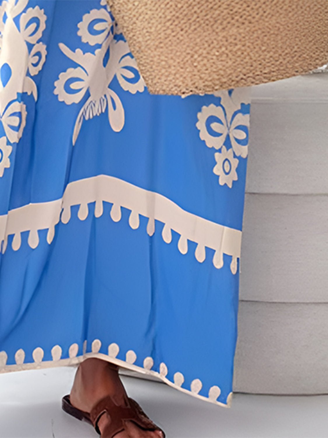 Printed Spaghetti Strap Sleeveless Maxi Dress - Flip Flop Dynasty
