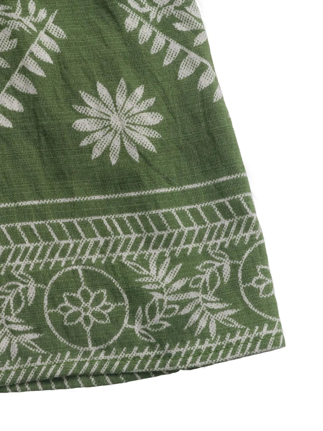 Printed V - Neck Sleeveless Dress - Flip Flop Dynasty