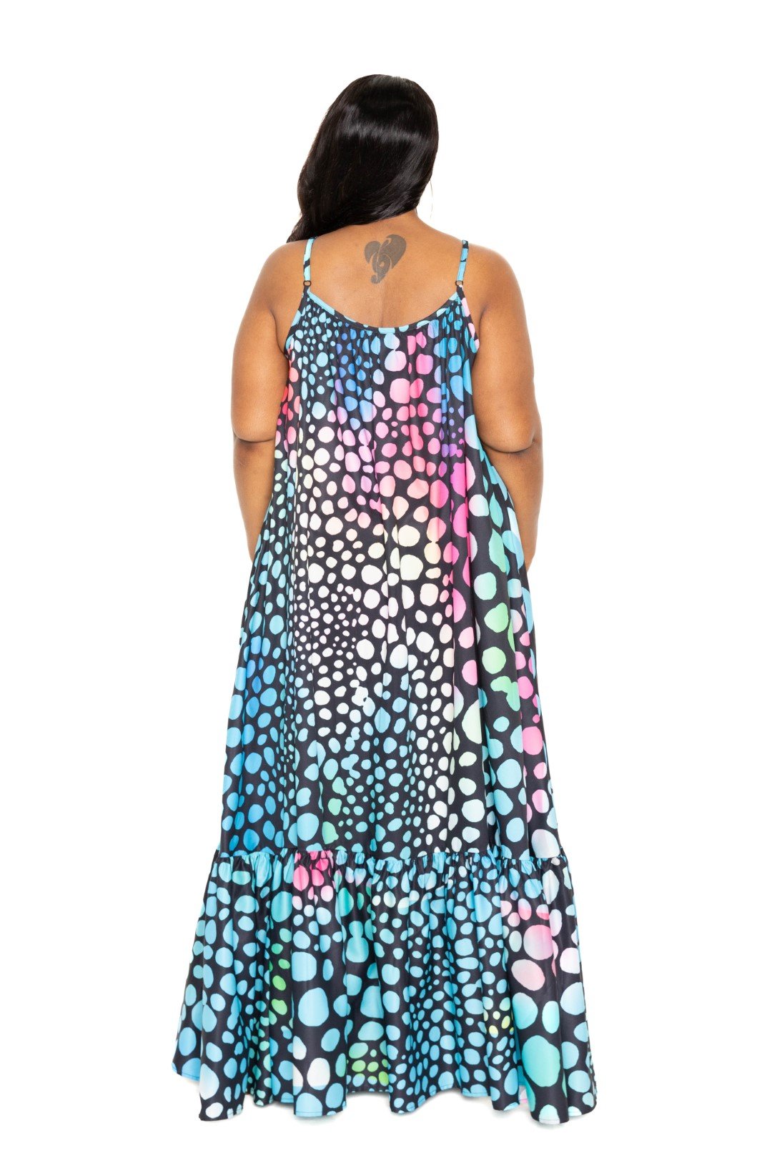 Printed Voluminous Maxi Dress - Flip Flop Dynasty