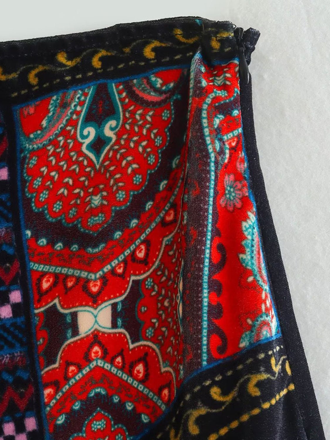 Printed Zip Mini Skirt - Flip Flop Dynasty