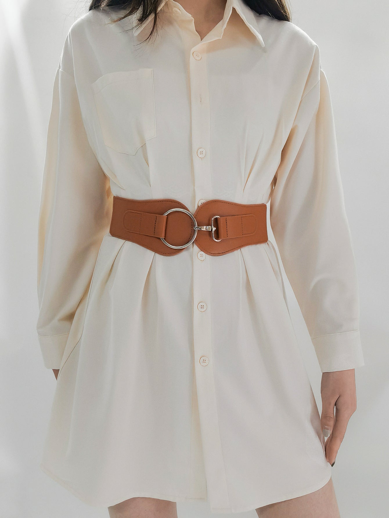PU Elastic Wide Belt - Flip Flop Dynasty
