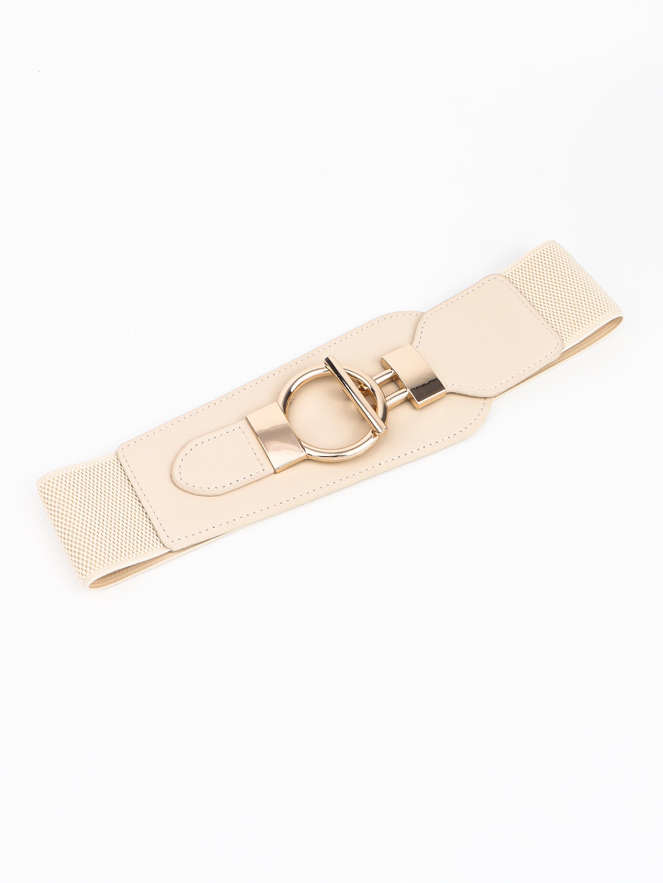 PU Elastic Wide Belt with Alloy Buckle - Flip Flop Dynasty