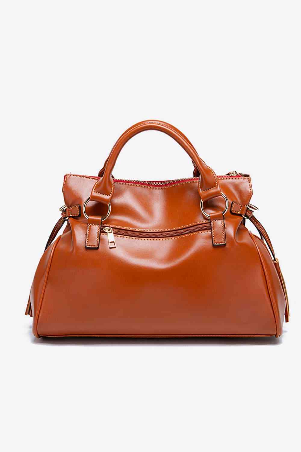 PU Leather Handbag with Tassels - Flip Flop Dynasty