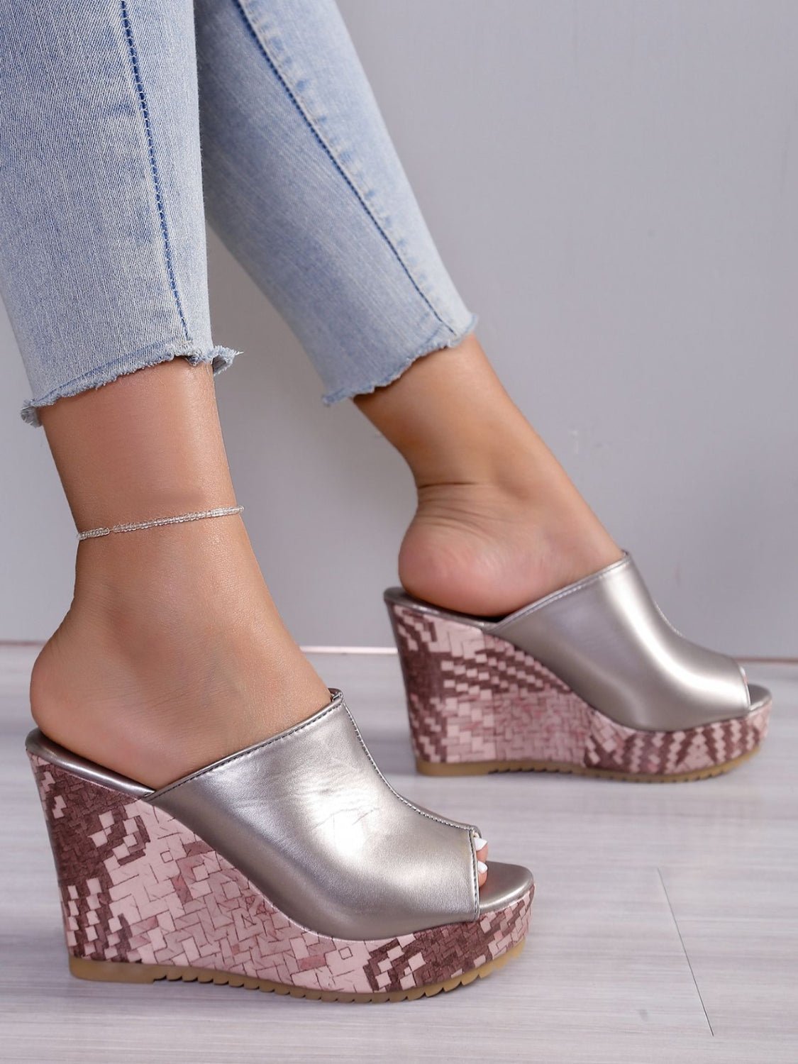 PU Leather High Heel Sandals - Flip Flop Dynasty
