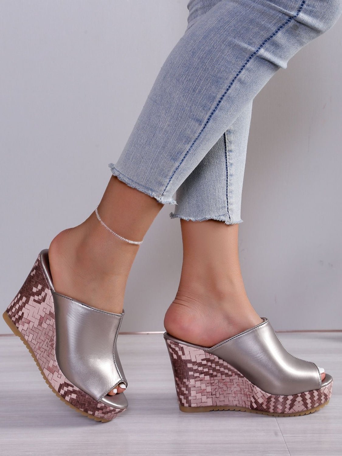 PU Leather High Heel Sandals - Flip Flop Dynasty