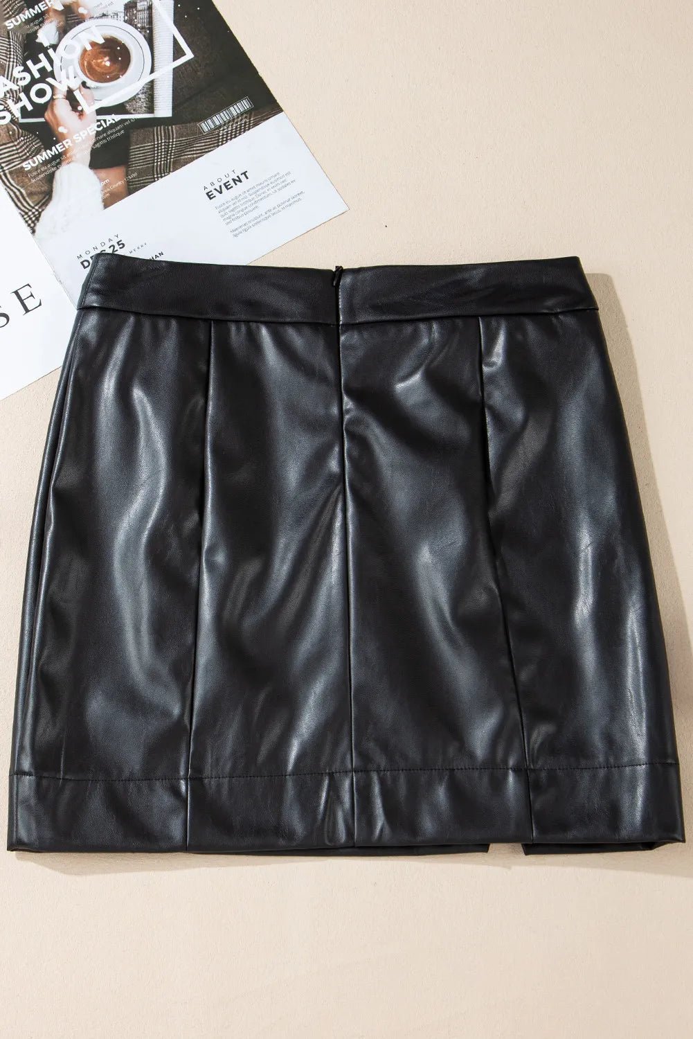 PU Leather Mini Skirt - Flip Flop Dynasty