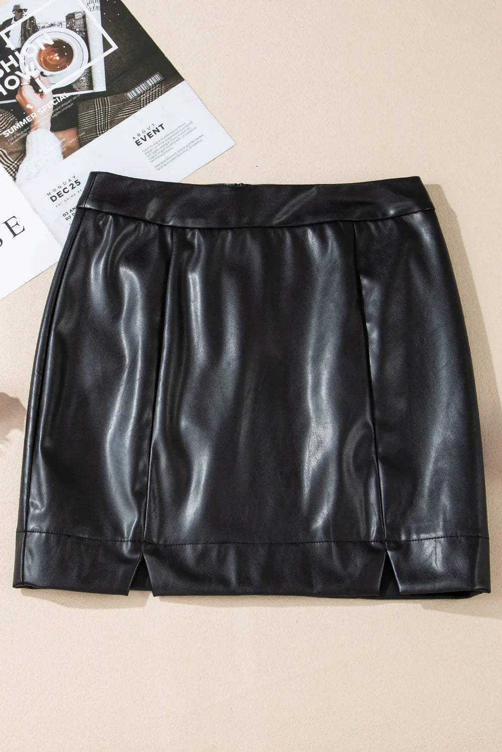 PU Leather Mini Skirt - Flip Flop Dynasty