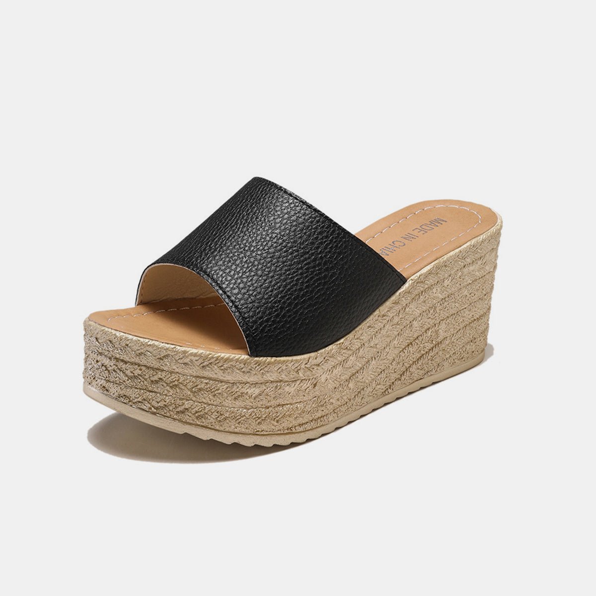 PU Leather Open Toe Sandals - Flip Flop Dynasty