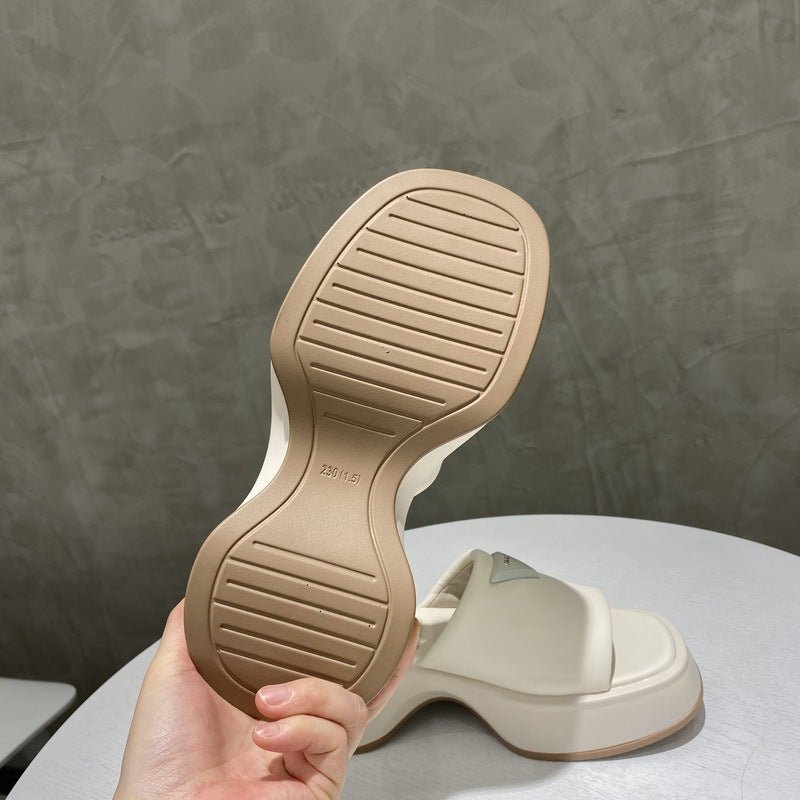 PU Leather Platform Sandals - Flip Flop Dynasty