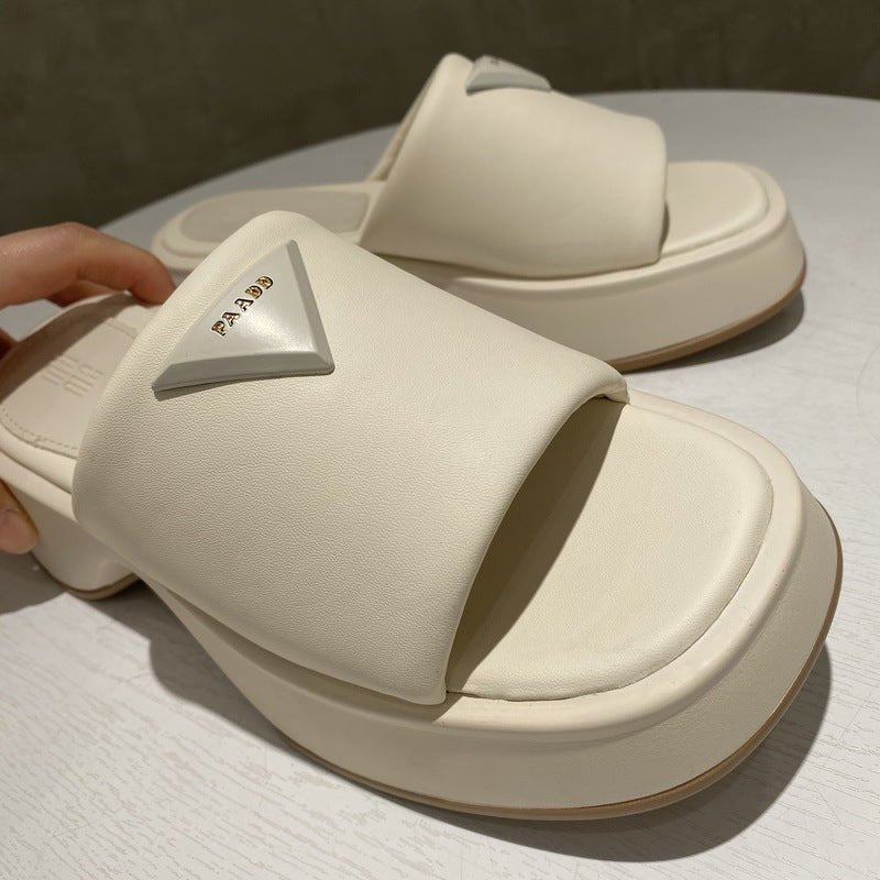 PU Leather Platform Sandals - Flip Flop Dynasty