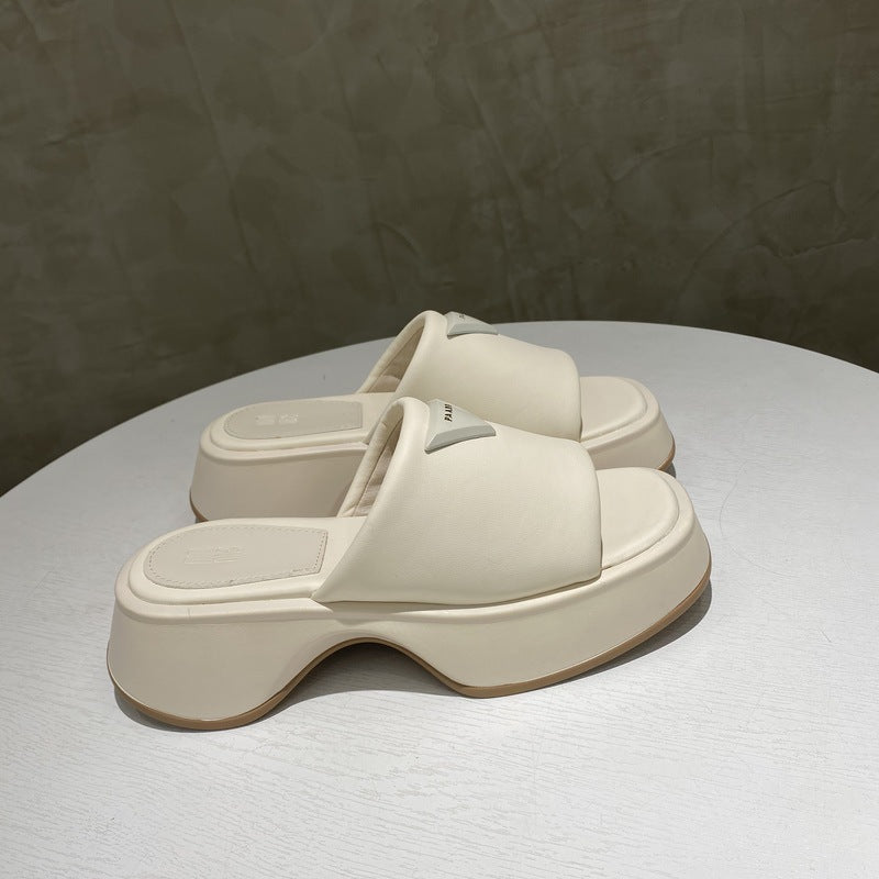 PU Leather Platform Sandals - Flip Flop Dynasty