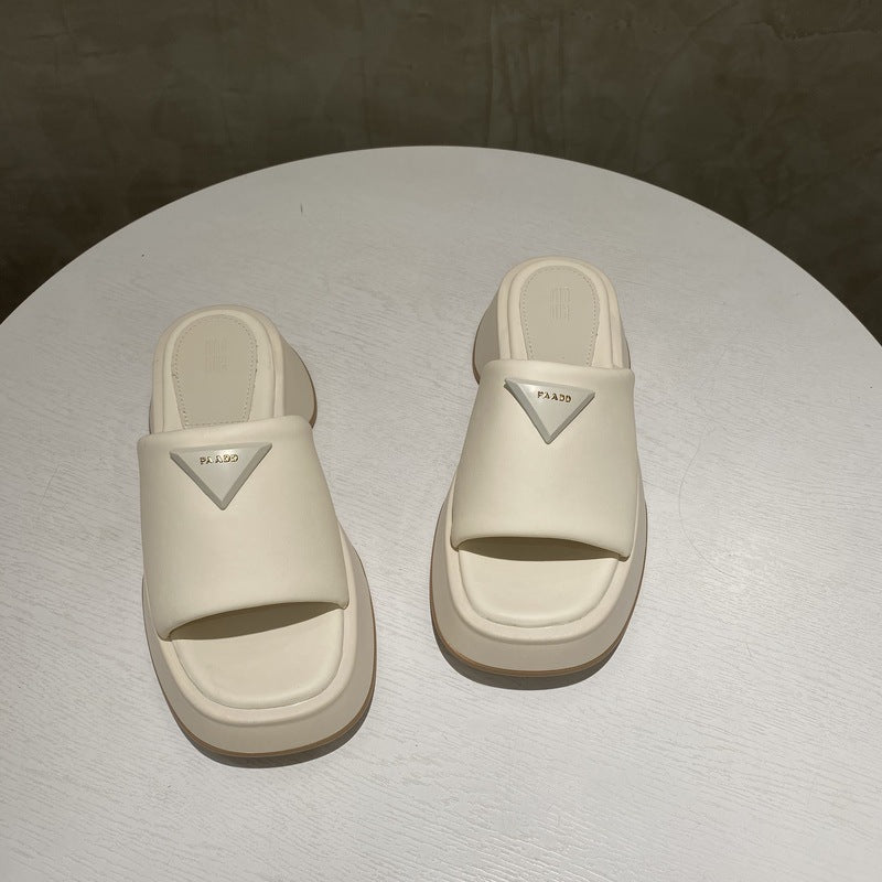 PU Leather Platform Sandals - Flip Flop Dynasty