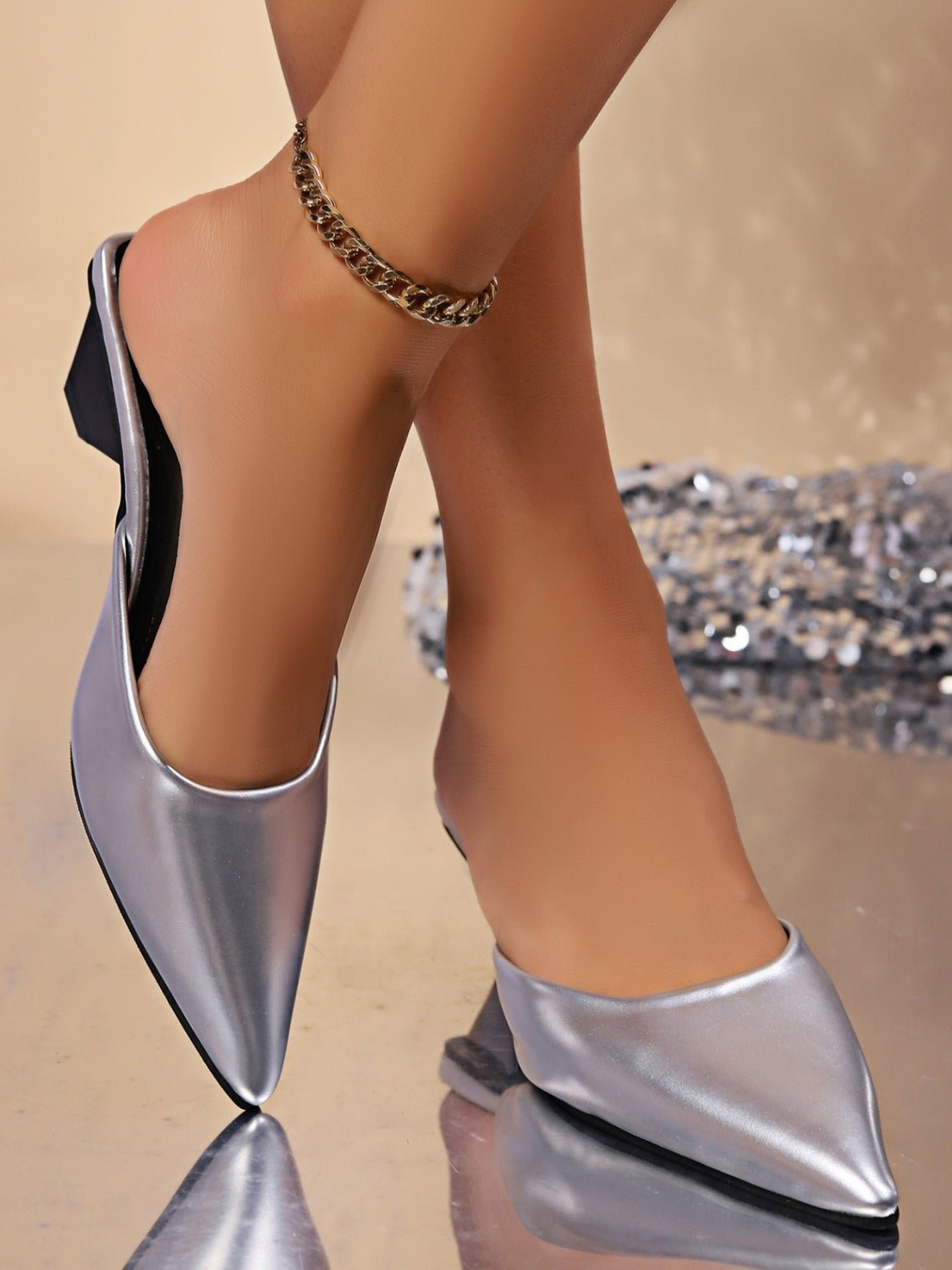PU Leather Point Toe Sandals - Flip Flop Dynasty