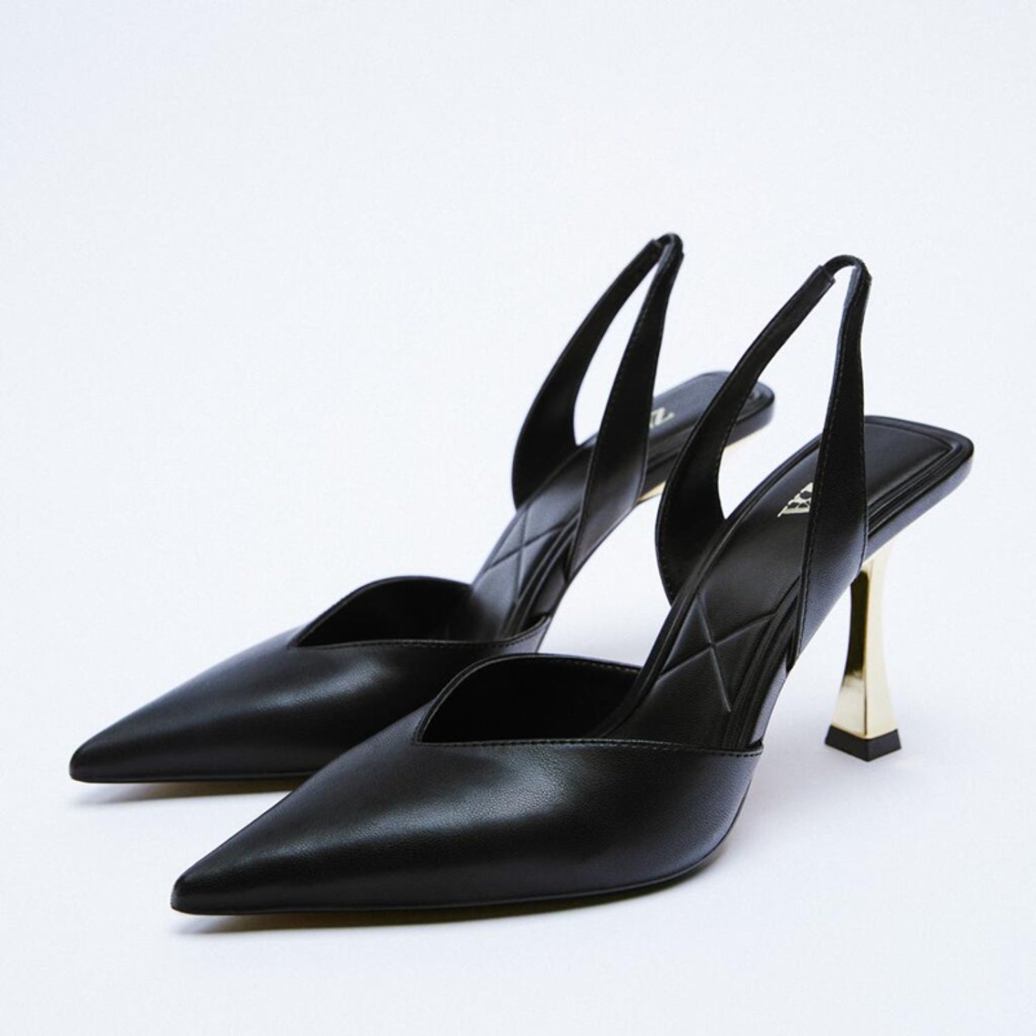 PU Leather Point Toe Stiletto Heel Pumps - Flip Flop Dynasty