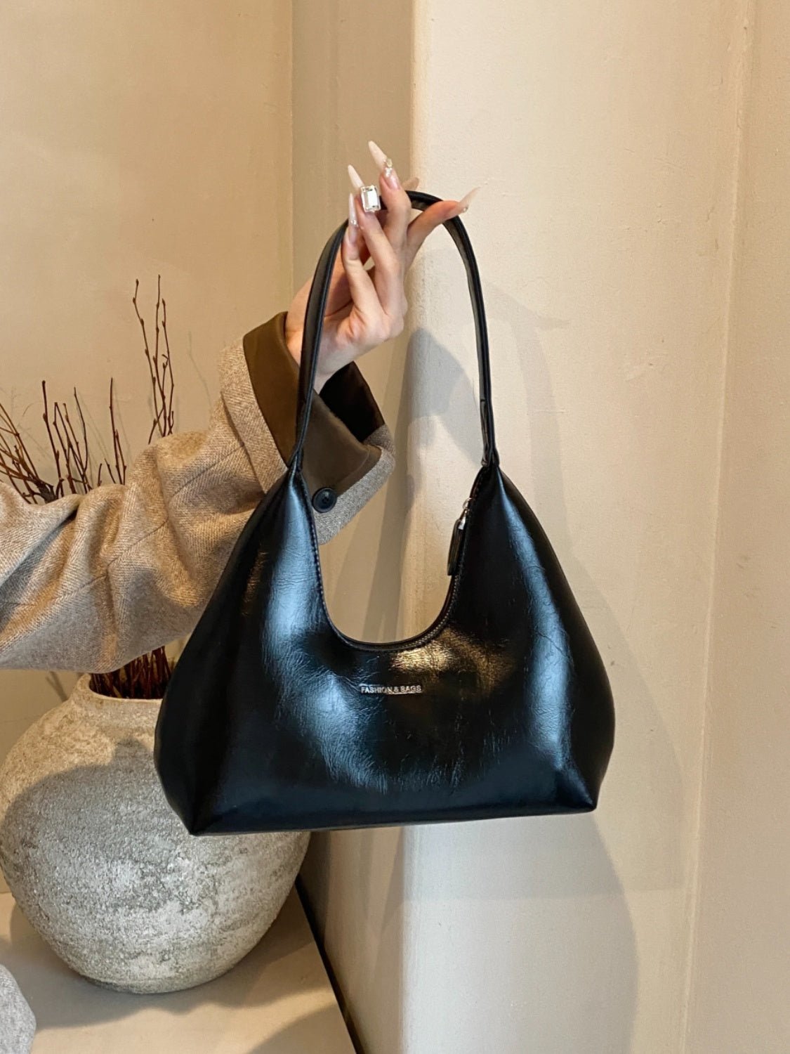 PU Leather Shoulder Bag - Flip Flop Dynasty