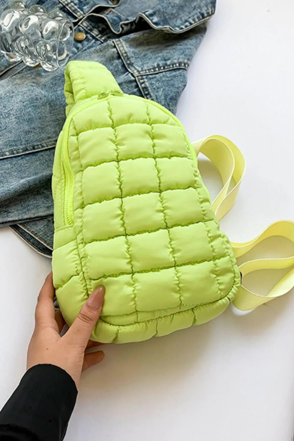 Quilted Nylon Crossbody Bag - Flip Flop Dynasty