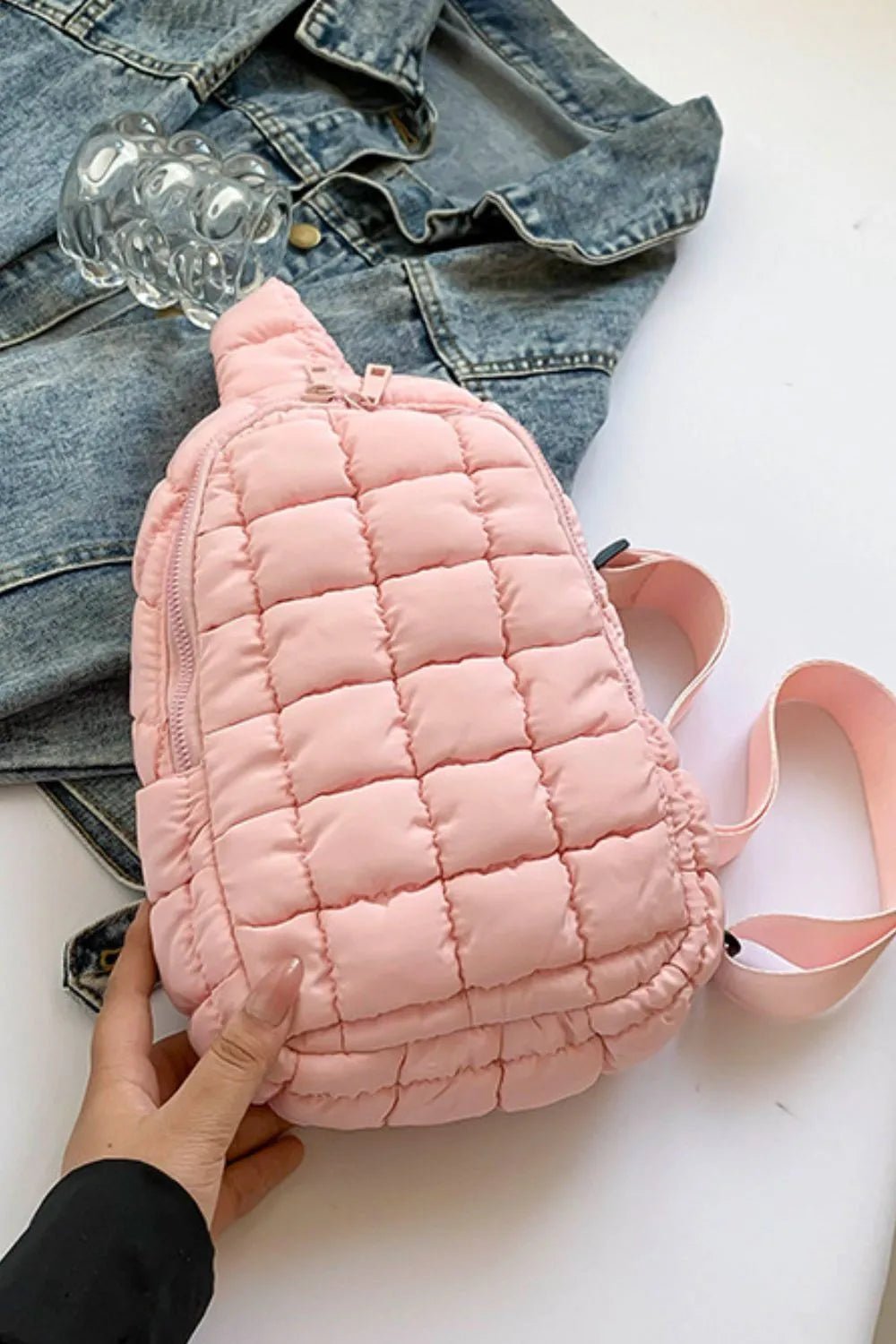 Quilted Nylon Crossbody Bag - Flip Flop Dynasty