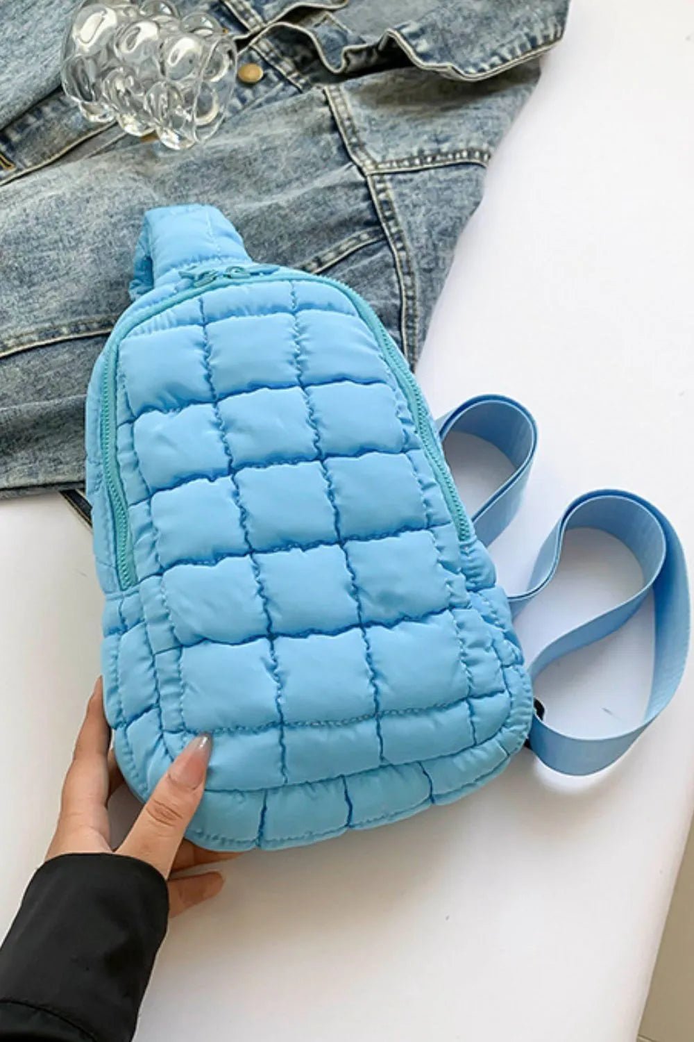 Quilted Nylon Crossbody Bag - Flip Flop Dynasty