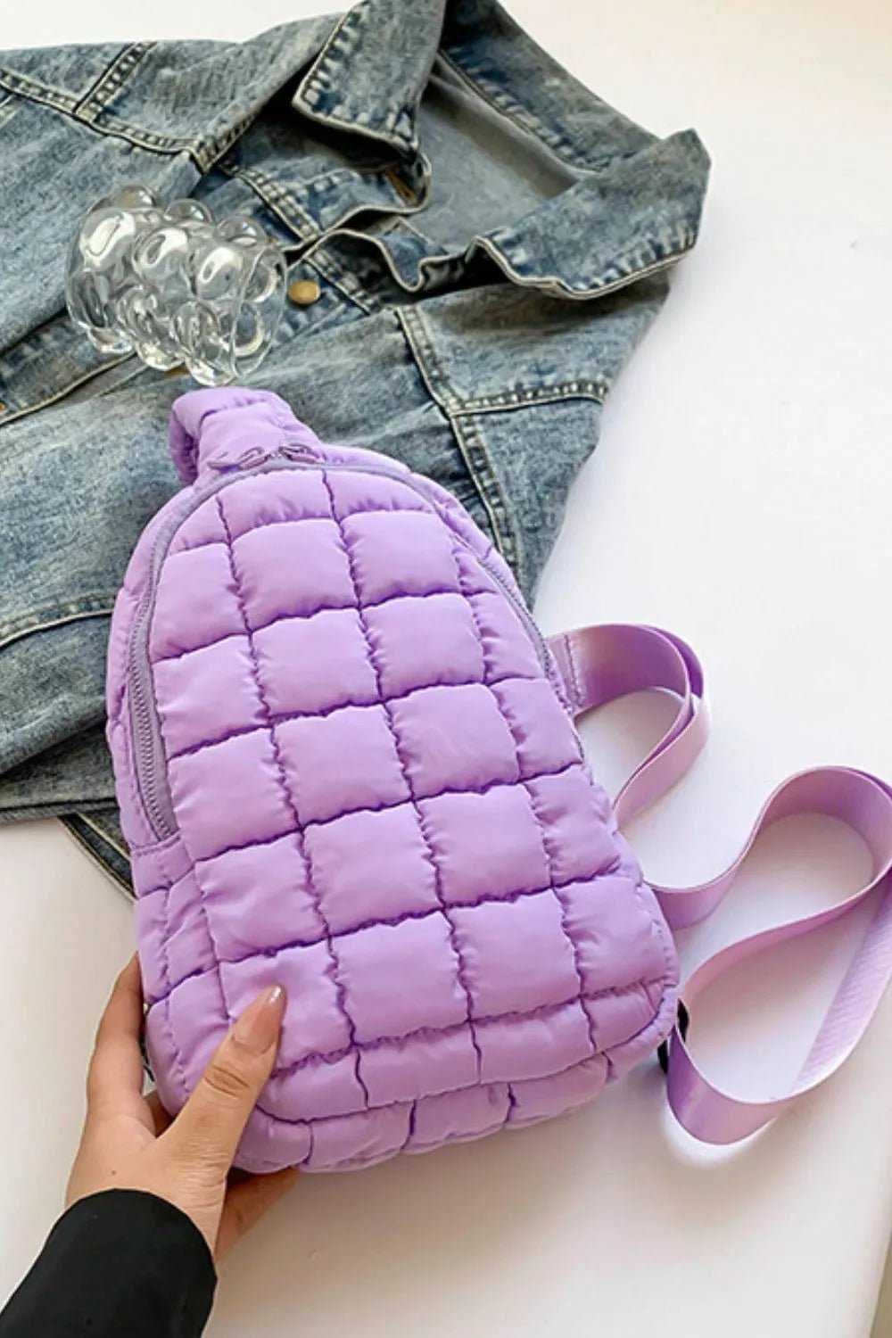 Quilted Nylon Crossbody Bag - Flip Flop Dynasty