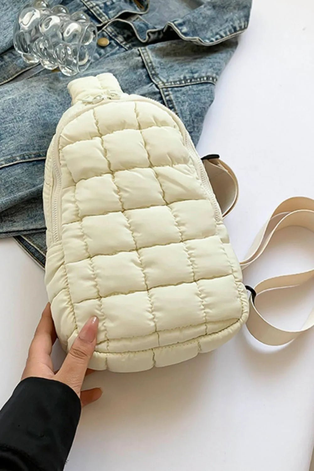 Quilted Nylon Crossbody Bag - Flip Flop Dynasty