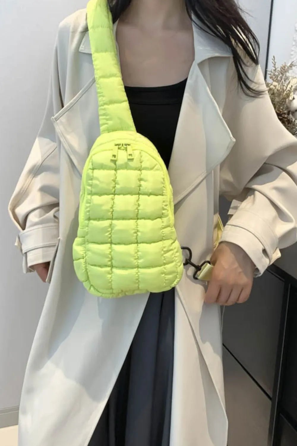 Quilted Nylon Crossbody Bag - Flip Flop Dynasty
