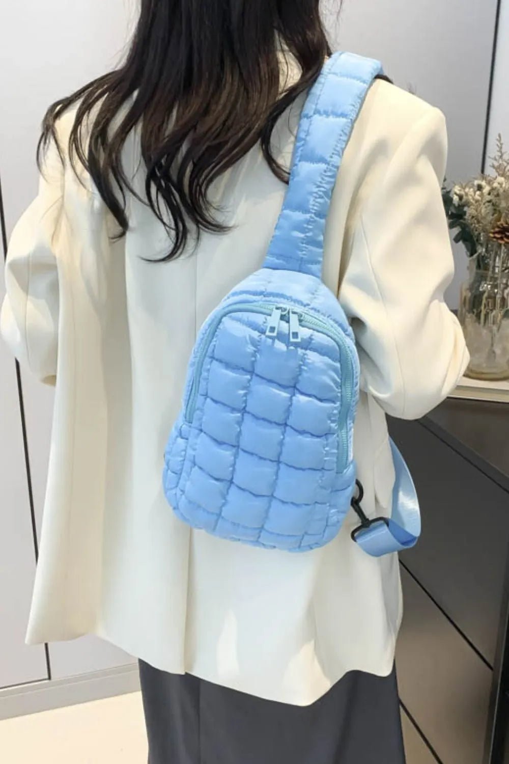 Quilted Nylon Crossbody Bag - Flip Flop Dynasty