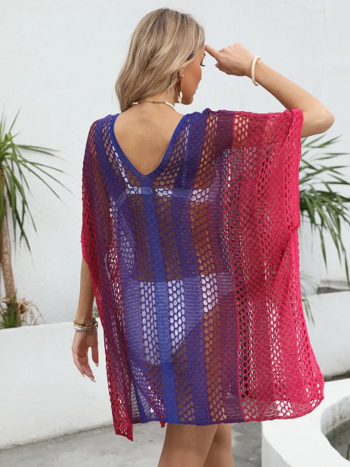 Rainbow Gradient Crochet Beach Cover Up - Flip Flop Dynasty