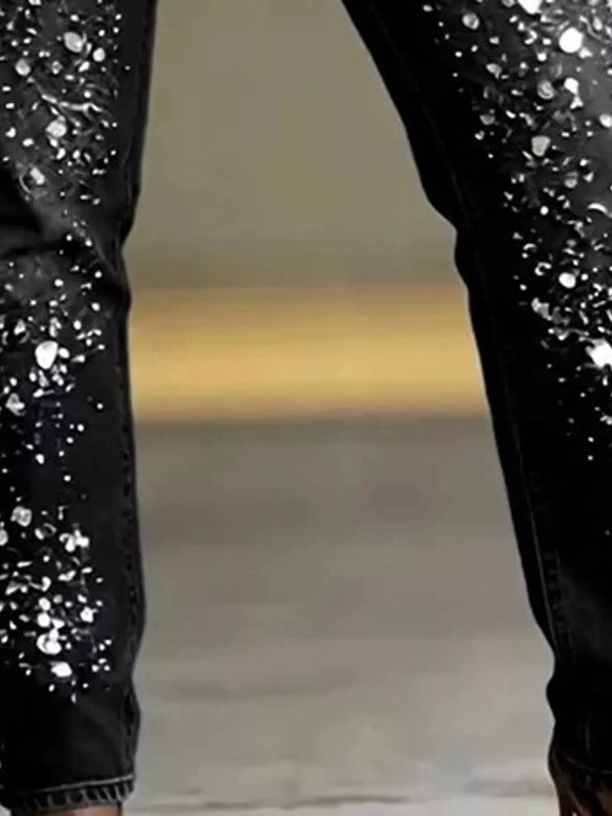 Rhinestone Embellished Slim Fit Jeans - Flip Flop Dynasty