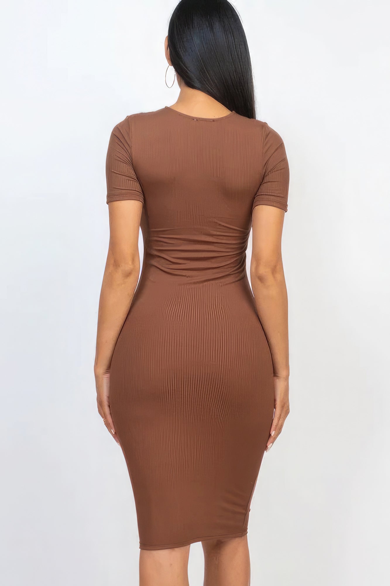 Ribbed Bodycon Midi Dress - Flip Flop Dynasty